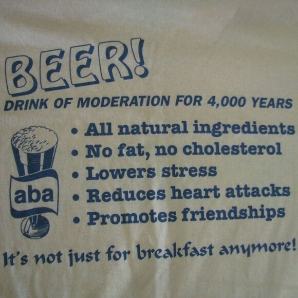 Vintage ABA Beer Promo Event '97 Tee, XL - Picture 1 of 6